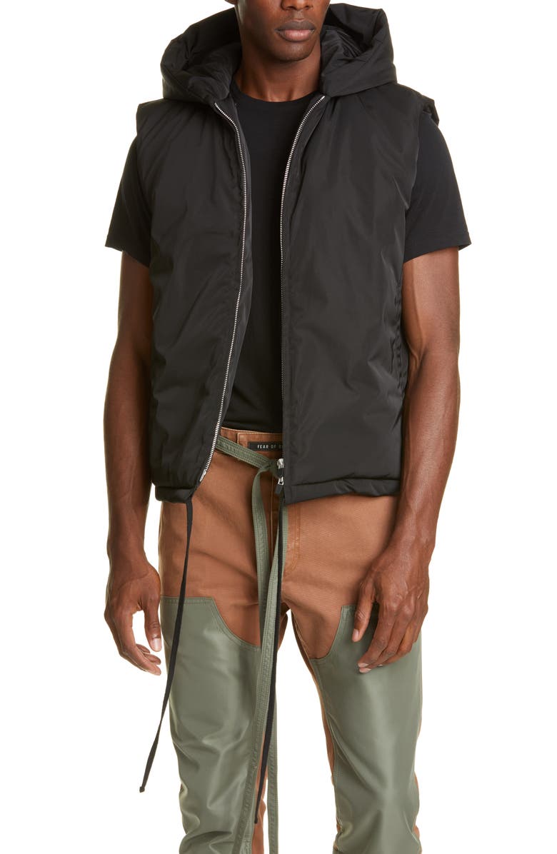 Fear of God Hooded Nylon Vest, Main, color,
