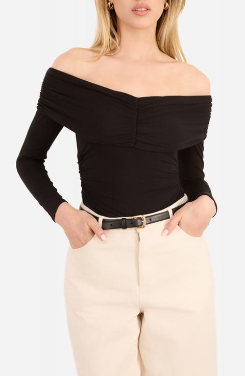 Julien Off the Shoulder Long Sleeve Bodysuit