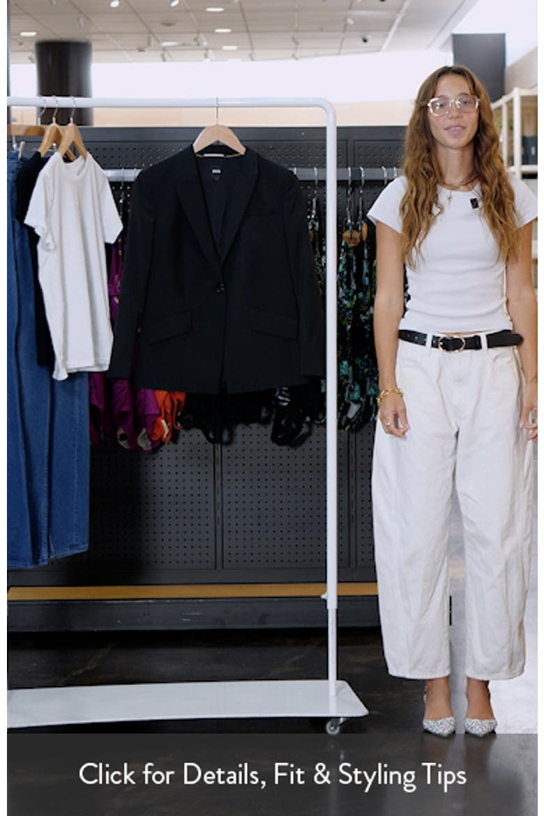 Jabinalah One-Button Wool Blazer video