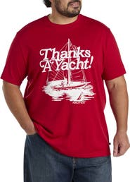 Nautica Big & Tall Thanks A Yacht Graphic Tee