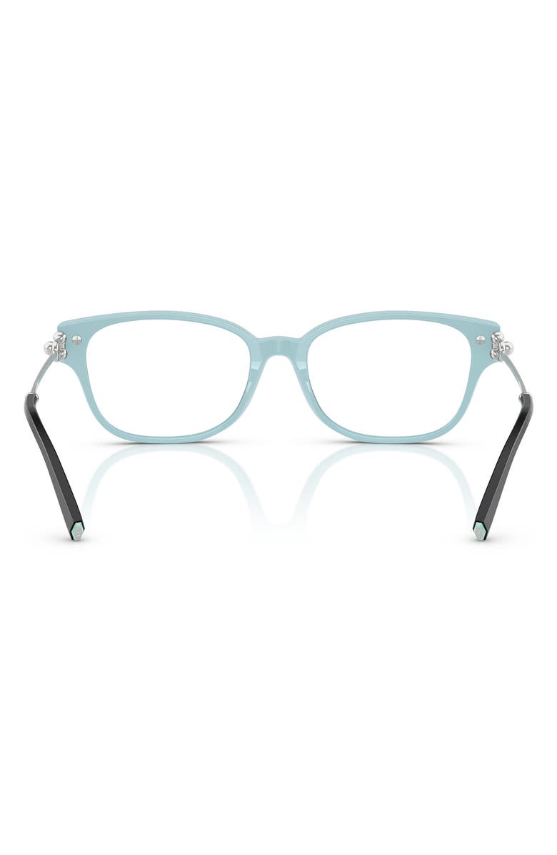 Tiffany & Co. 54mm Pillow Optical Glasses, Alternate, color, Black Blue