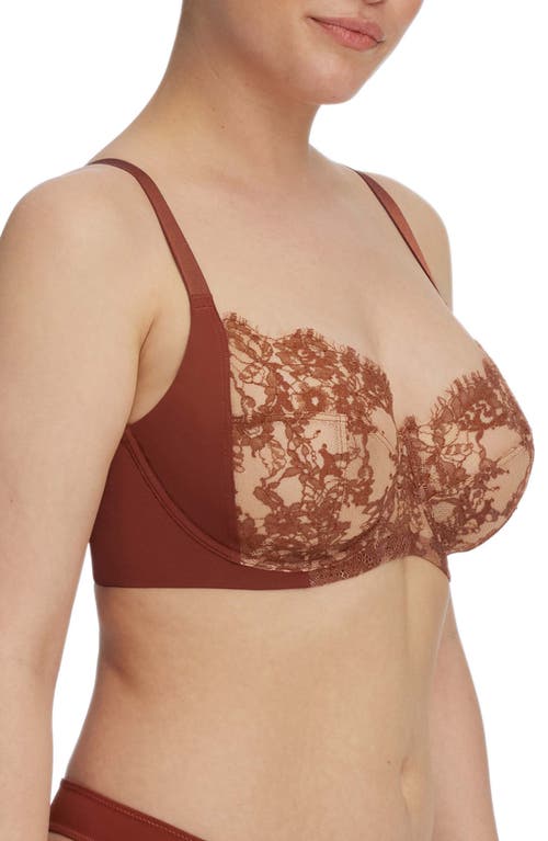 Skarlett Blue Entice Underwire Full Coverage Bra In Brown