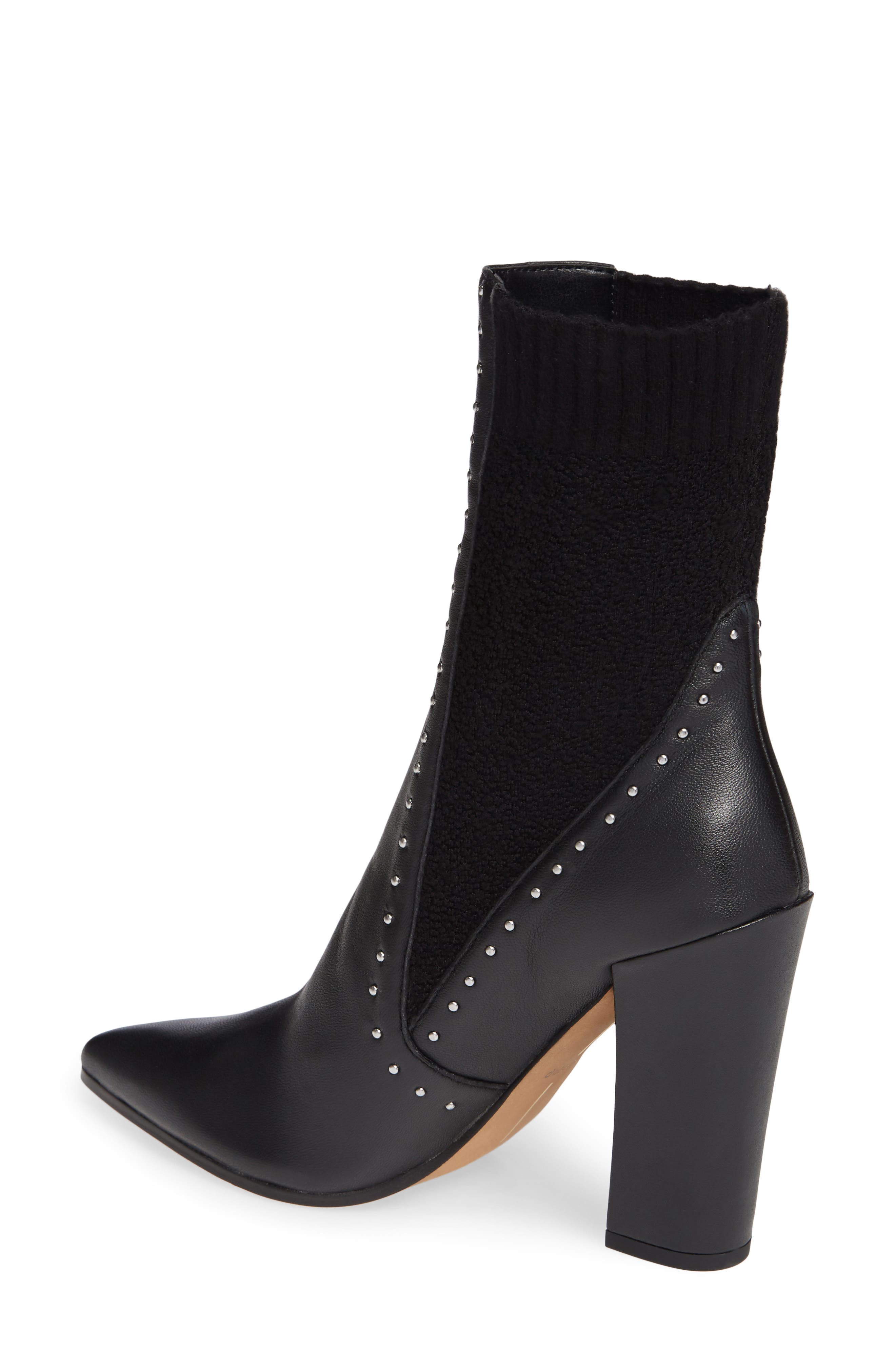 Echo Sock Boot, Alternate, color, BLACK LEATHER