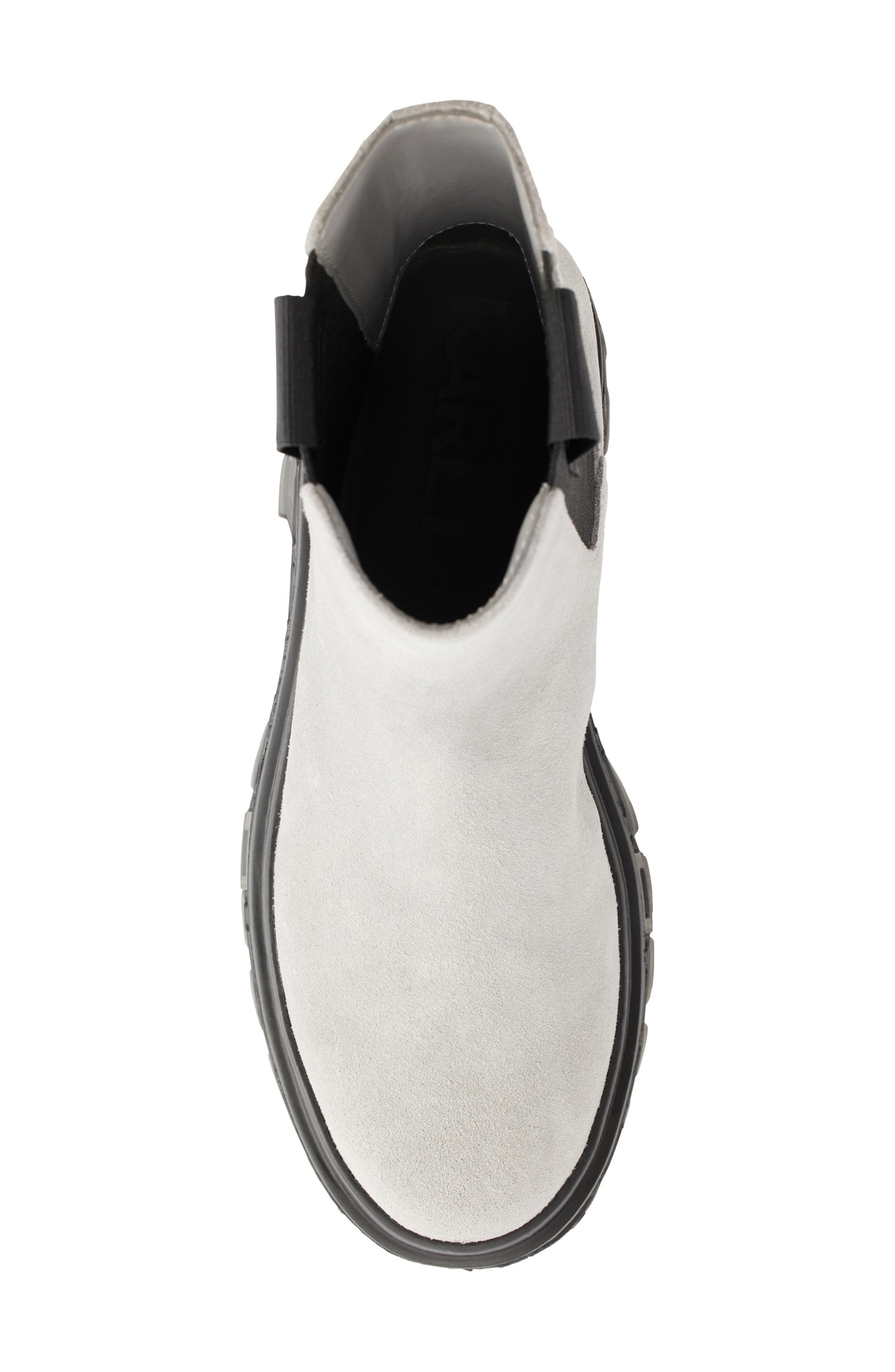 KARL LAGERFELD PARIS Londyn Lug Sole Chelsea Boot, Alternate, color, Grey