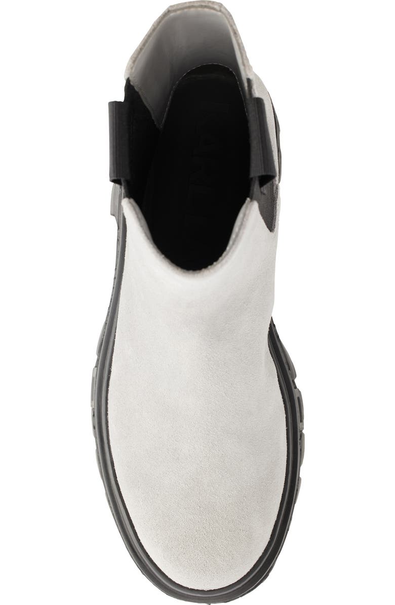 KARL LAGERFELD PARIS Londyn Lug Sole Chelsea Boot, Alternate, color, Grey