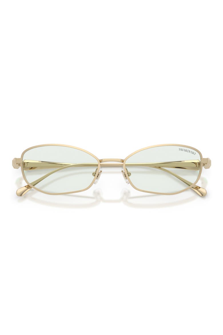 55mm Pillow Sunglasses, Alternate, color, GOLD / PHOTO GREEN TO GREEN