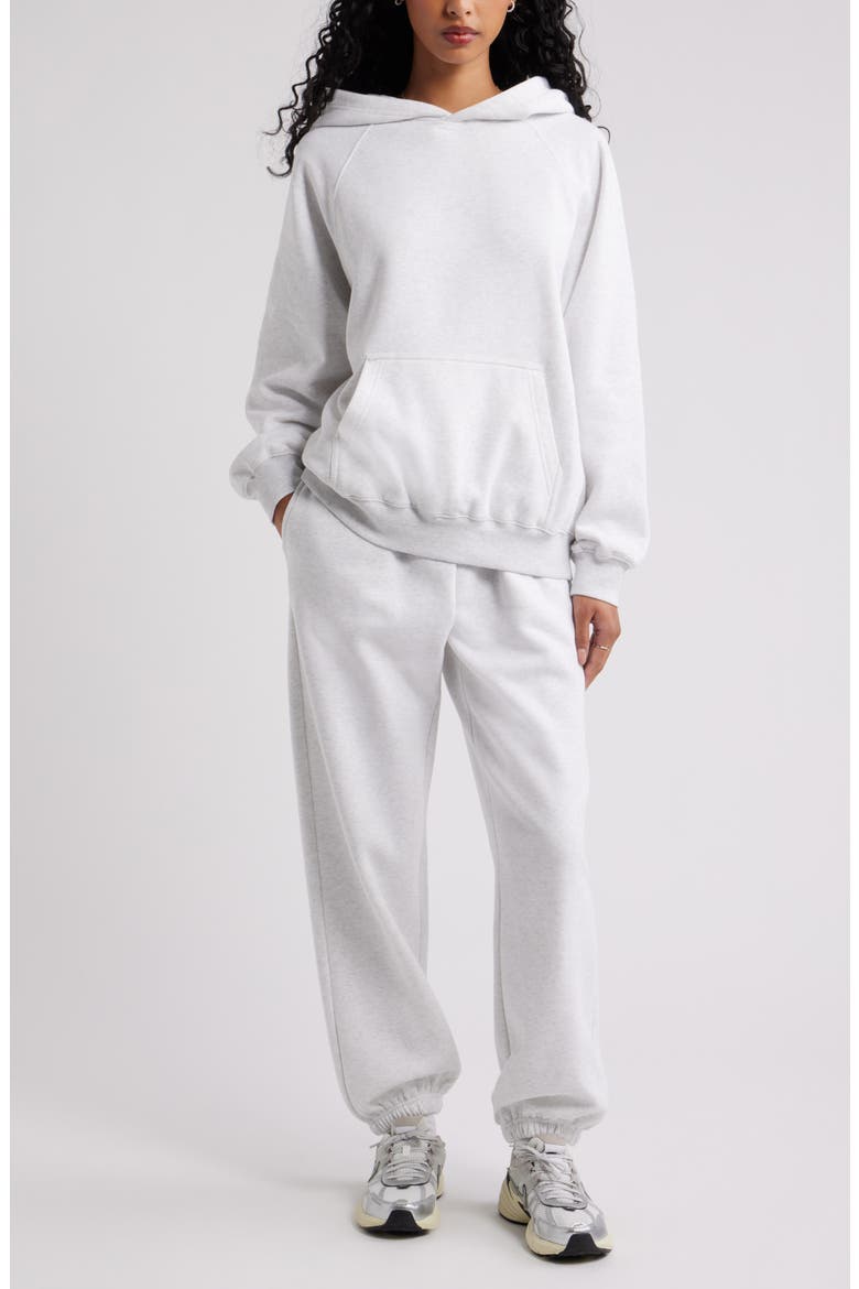 Baggy Fleece Joggers, Alternate, color, GREY FOG HEATHER