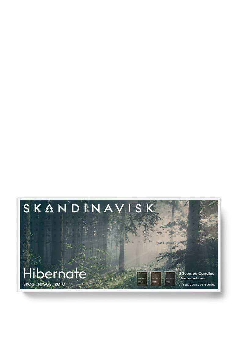 HIBERNATE Mini Candle Giftset 65g x 3, Alternate, color, Green
