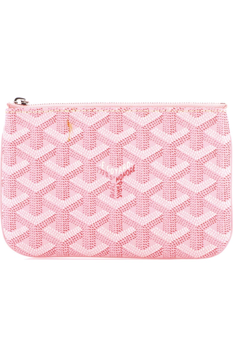 Pre-Owned Goyard Senat Zip Pouch Coated Canvas Mini, Main, color,