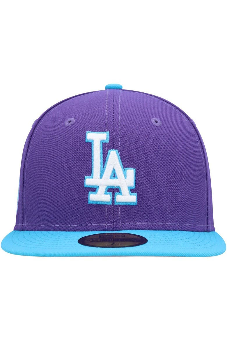Men's New Era Purple Los Angeles Dodgers Vice 59FIFTY Fitted Hat, Alternate, color, Purple