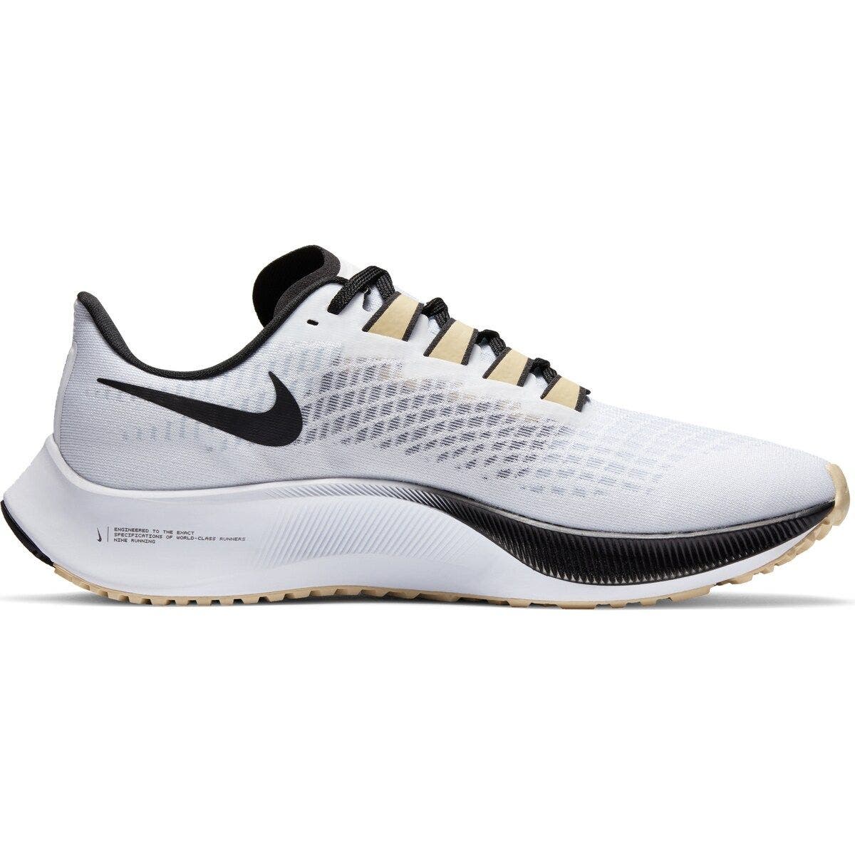 Nike Unisex Nike White New Orleans Saints Zoom Pegasus 37 Running Shoe, Alternate, color, 