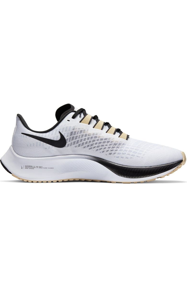 Nike Unisex Nike White New Orleans Saints Zoom Pegasus 37 Running Shoe, Alternate, color,