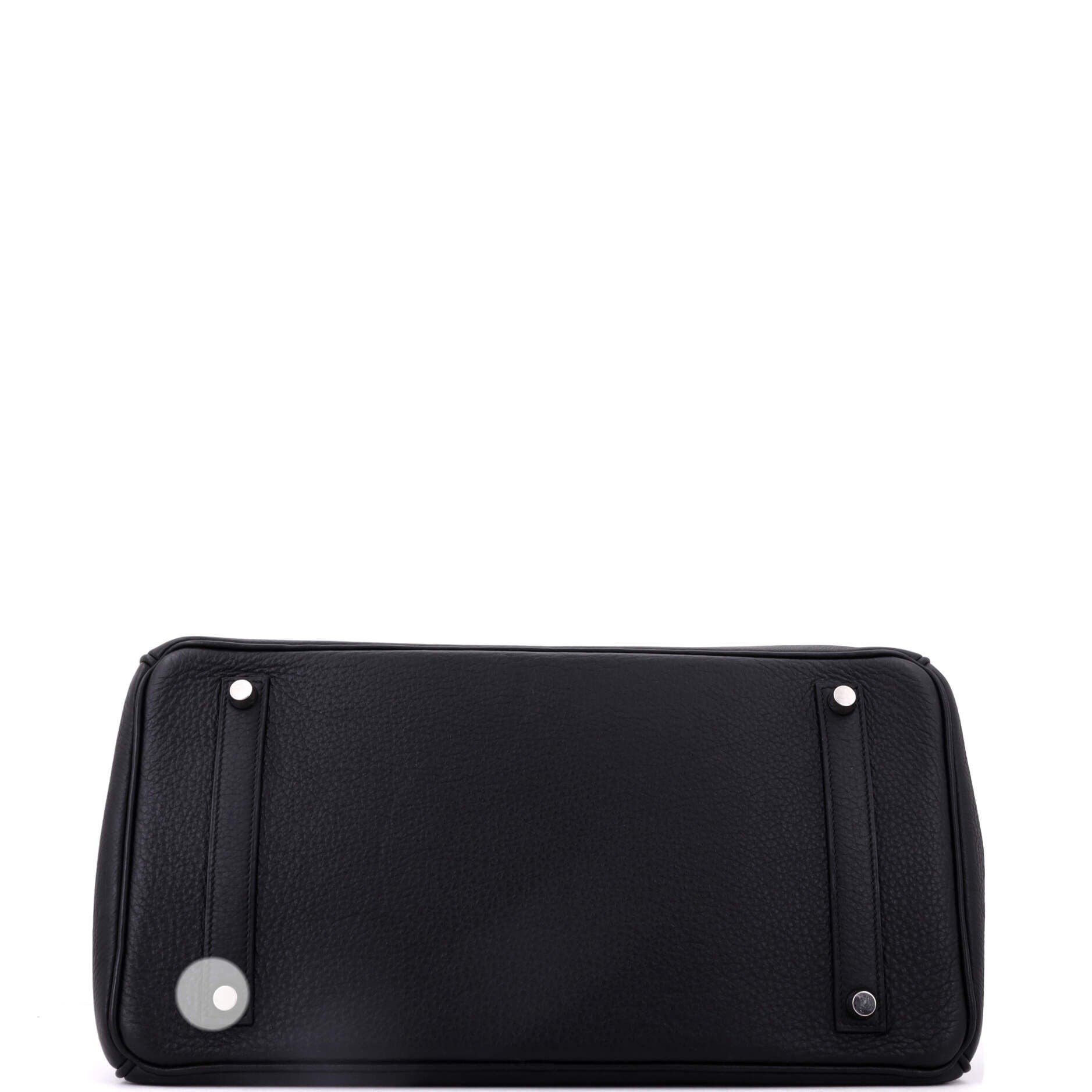 Birkin Handbag Black Clemence with Palladium Hardware 35, Alternate, color, Black