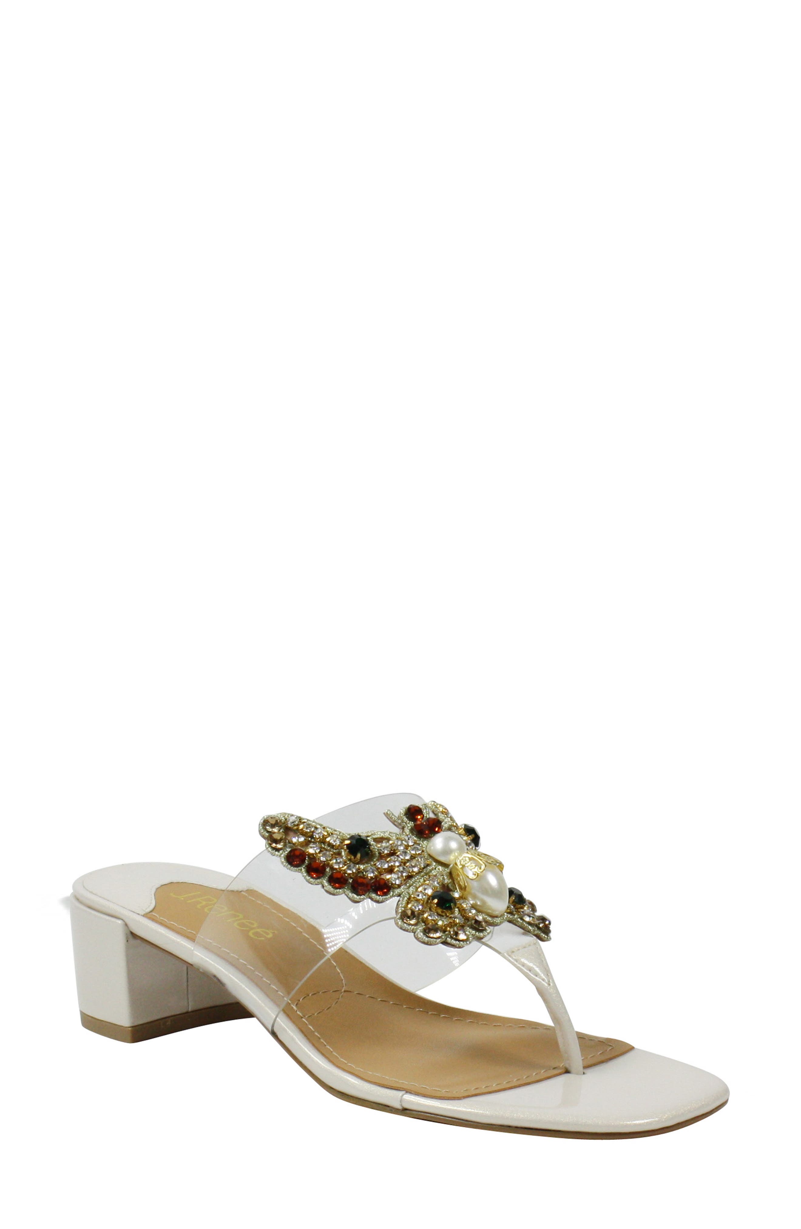 J. Reneé J.Renée Wynyard Embellished Flip Flop, Main, color, 