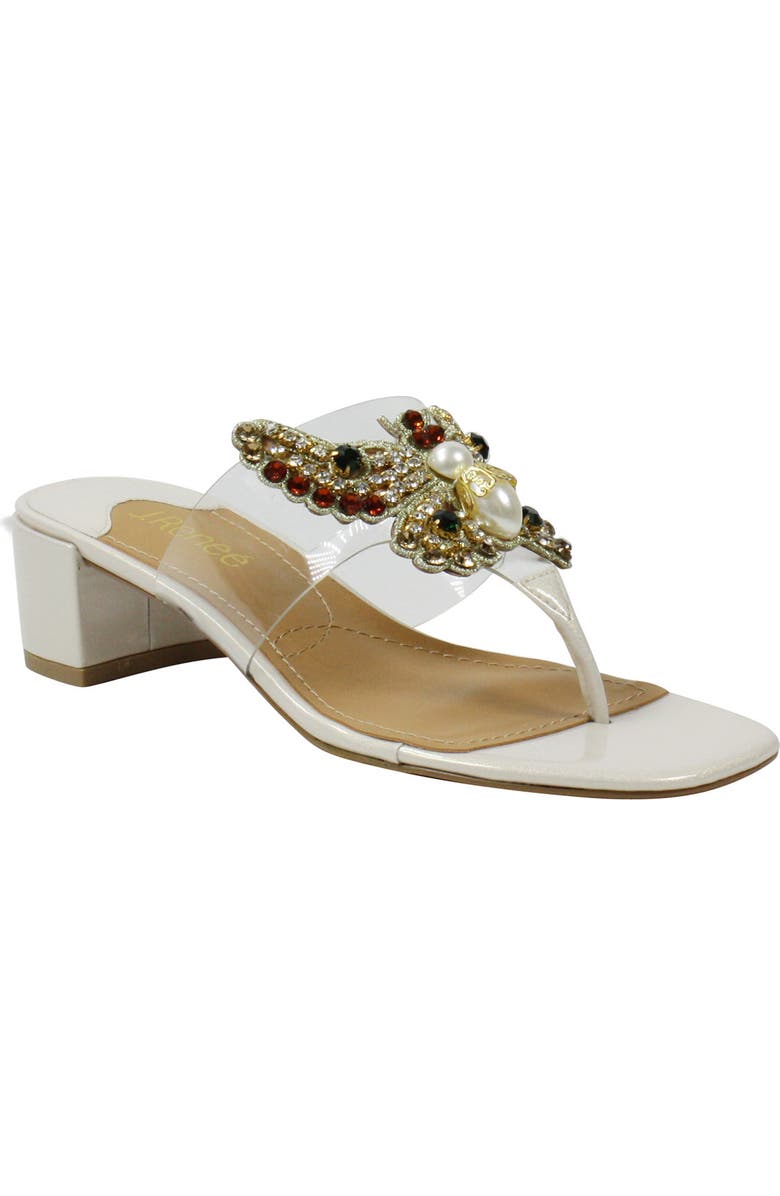 J. Reneé J.Renée Wynyard Embellished Flip Flop, Main, color,