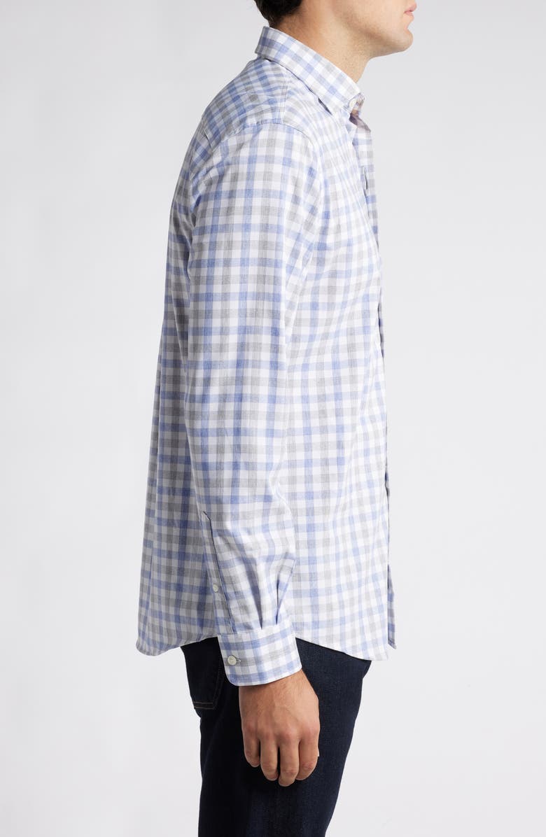 johnnie-O McArthur Check Performance Button-Down Shirt, Alternate, color, 