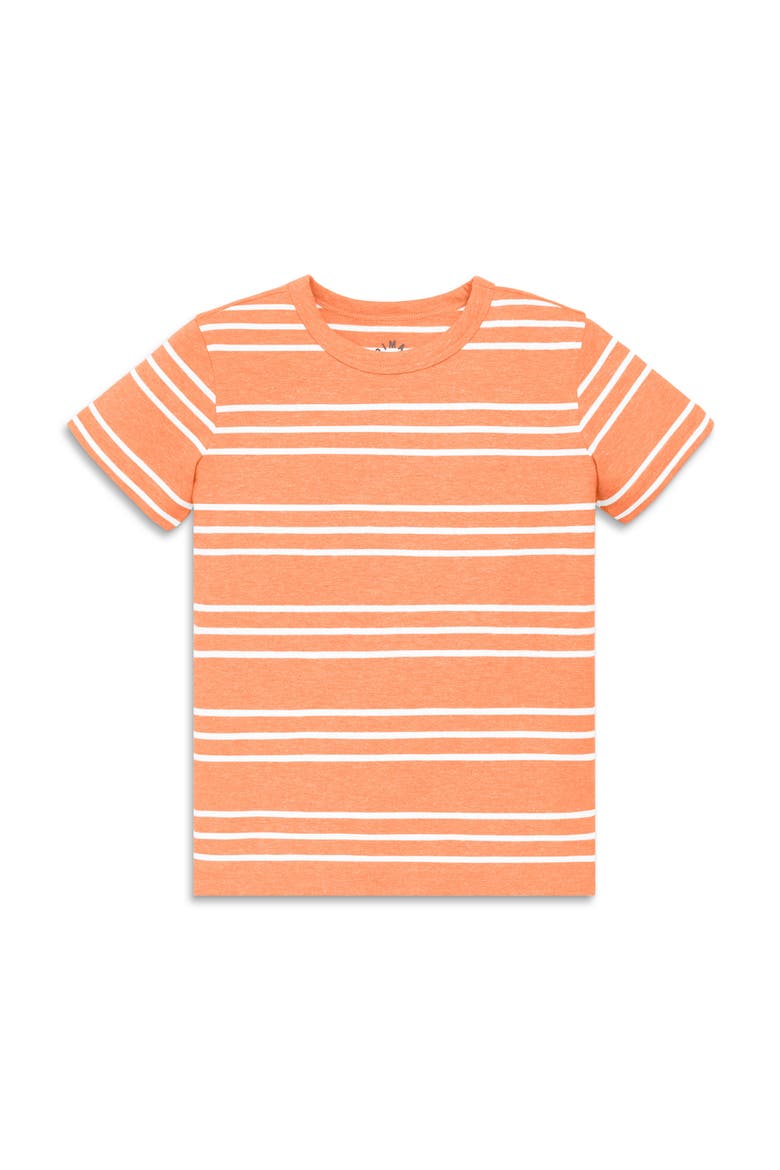 Kids Heathered Tee In Stripe, Main, color, Goldfish White Stripe