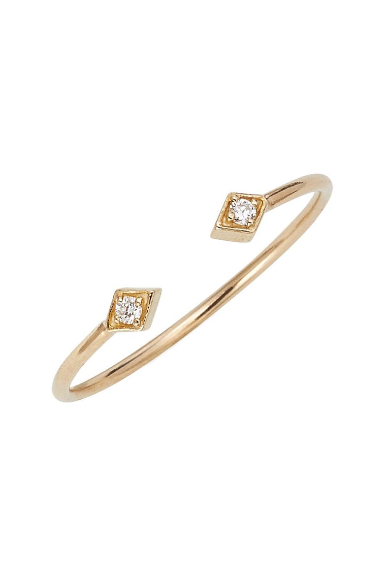 Open Diamond Ring, Main, color, YELLOW GOLD