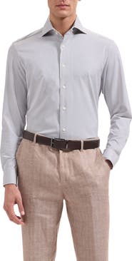 Bugatchi Devon OoohCotton® Geo Print Button-Up Shirt