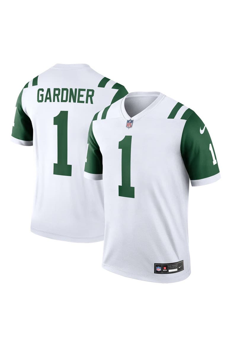 Men's Nike Ahmad Sauce Gardner White New York Jets Alternate Legend Player Performance Top, Main, color, White