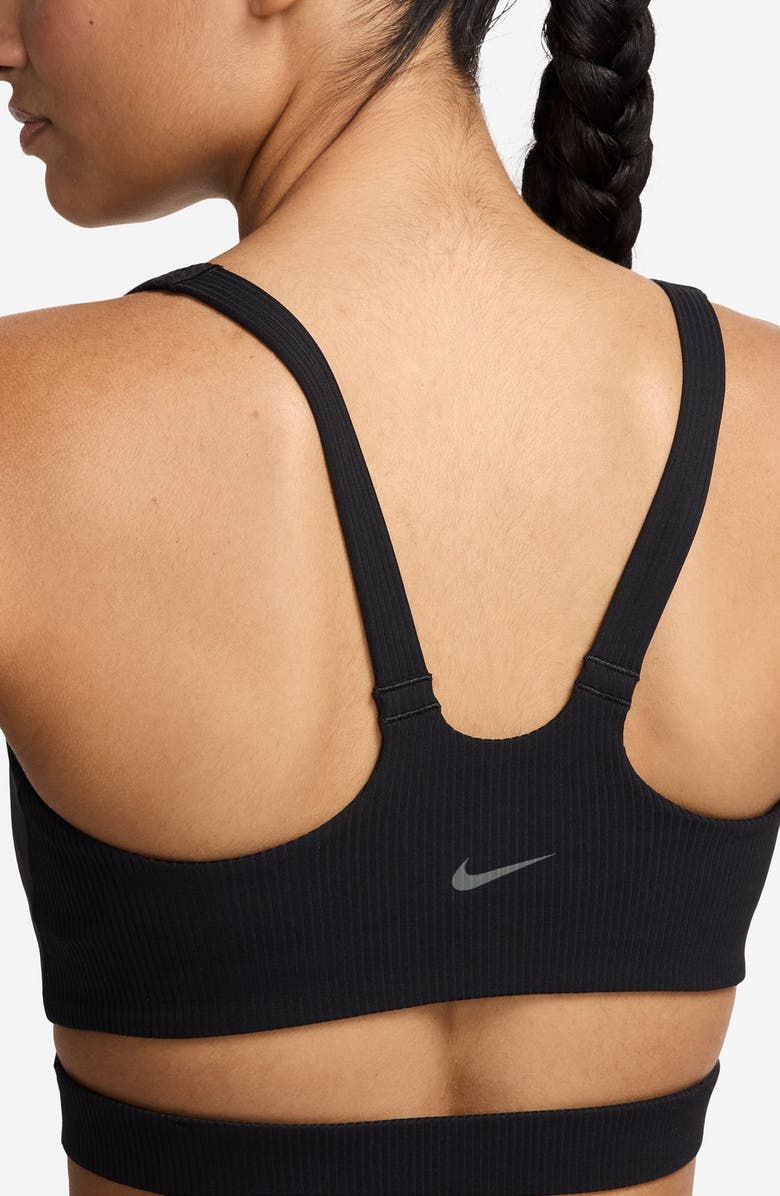 Nike Zenvy Rib Light-Support Padded Sports Bra, Alternate, color, 