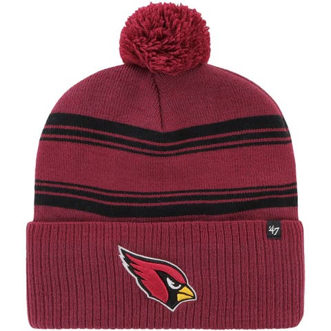 Men's '47 Cardinal Arizona Cardinals Fadeout Cuffed Knit Hat with Pom