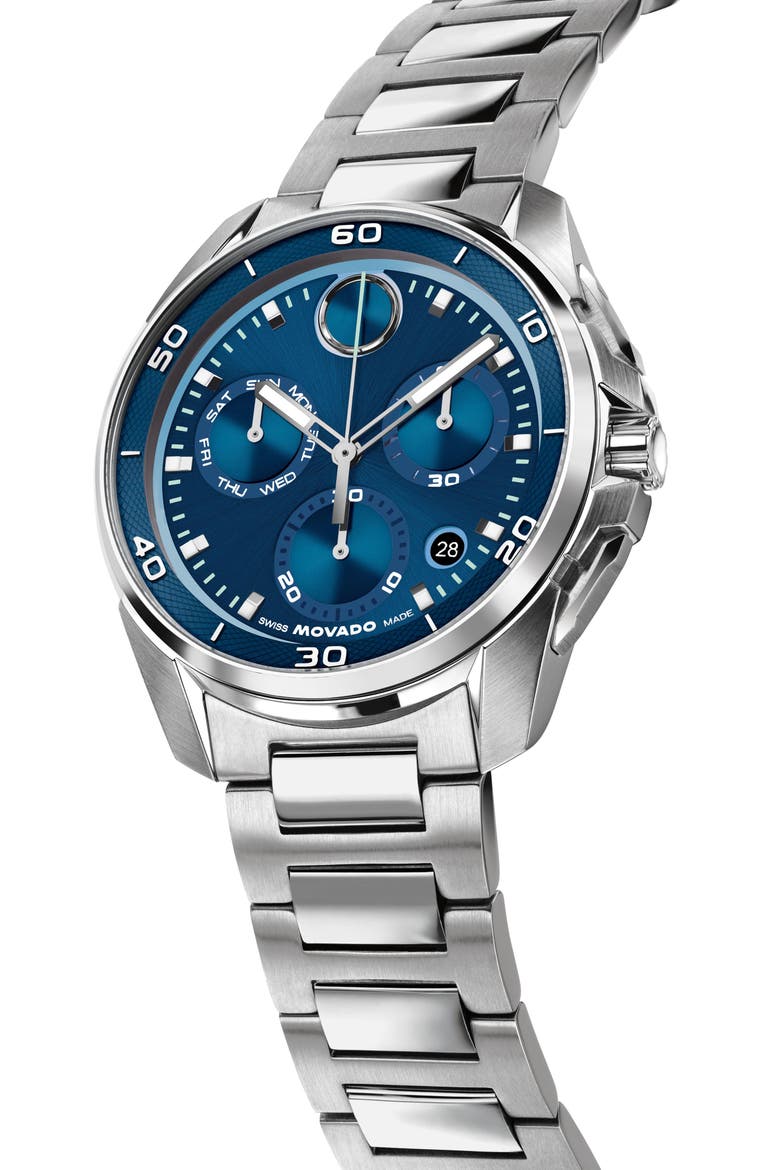 Bold Verso Chronograph Watch, Alternate, color, BLUE