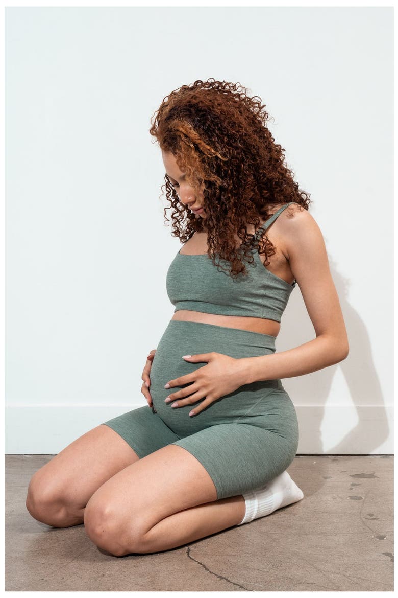 Daydream Maternity Rider Short, Main, color, Spearmint Tea