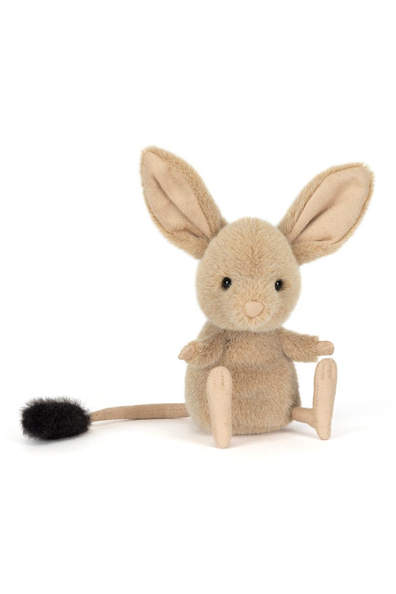 Jerboa Stuffed Animal, Alternate, color, BROWN