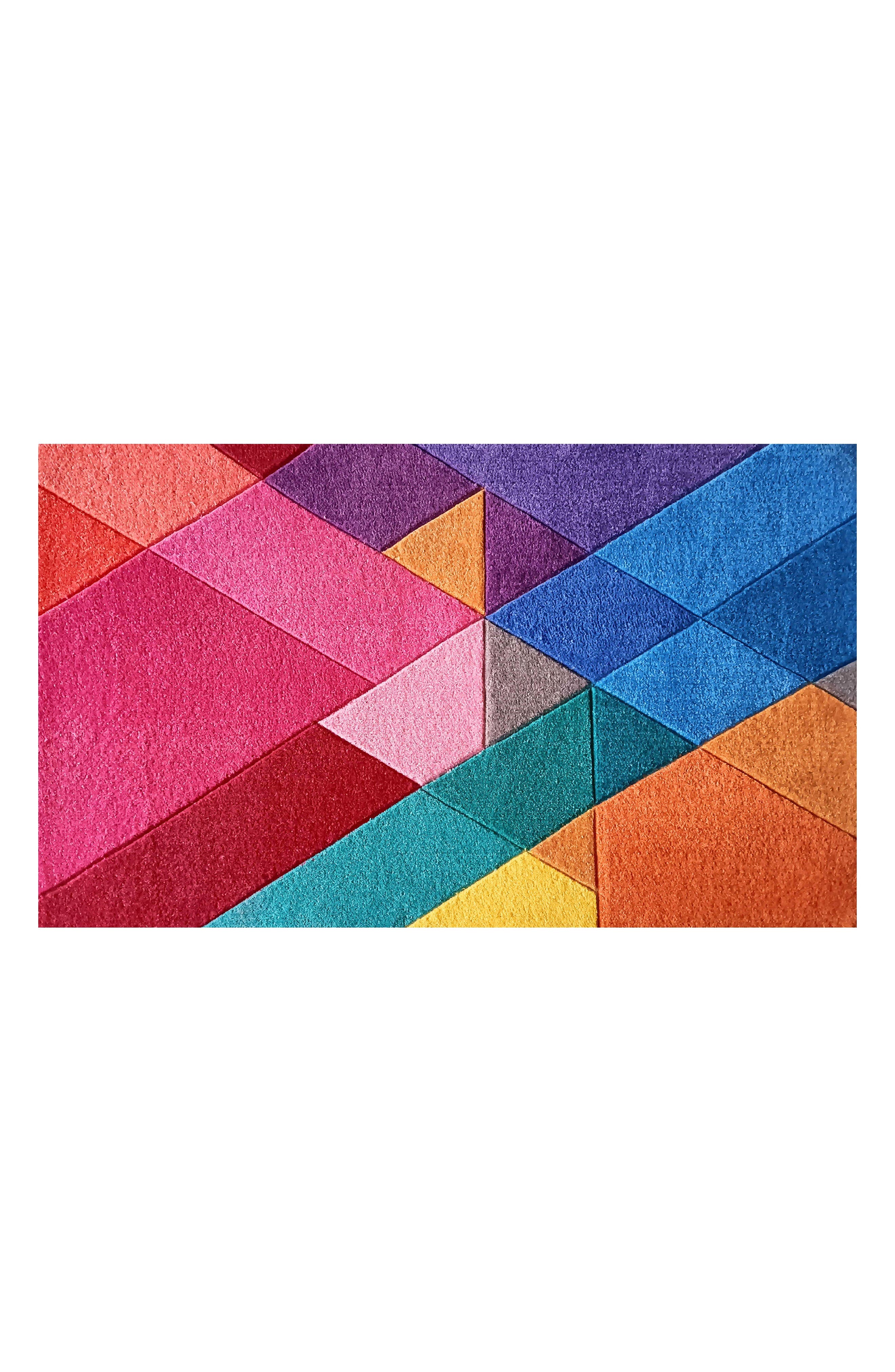 R16 HOME Triangular Rainbow Indoor/Outdoor Doormat