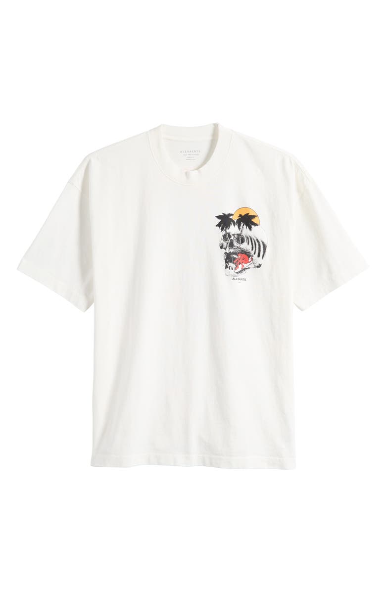 AllSaints Breaker Graphic T-Shirt, Alternate, color, Chalk White