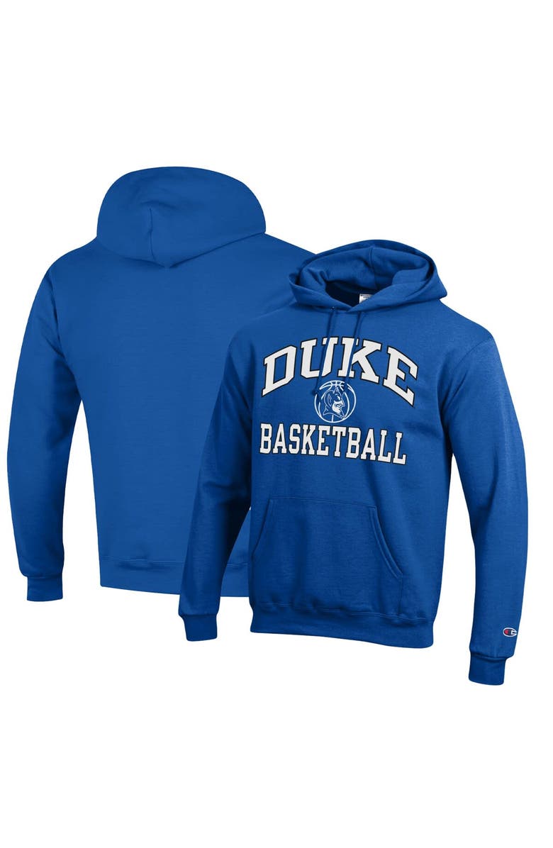 Champion Men's Champion Royal Duke Blue Devils Basketball Icon Powerblend Pullover Hoodie, Main, color, 