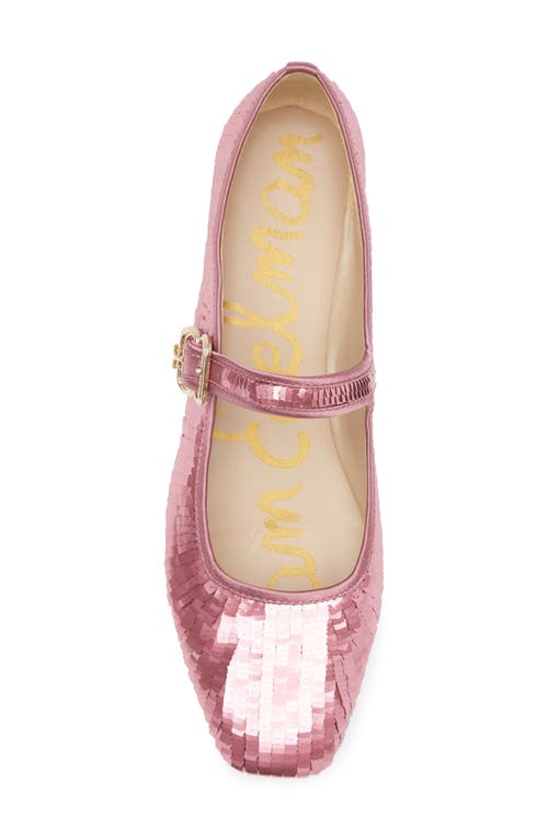 Sam Edelman Michaela Glamour Mary Jane Flat In Pink