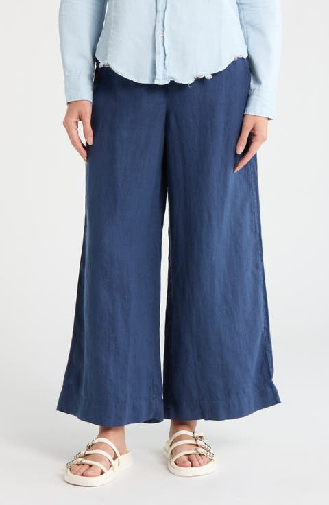 Cotton Wide Leg Pants