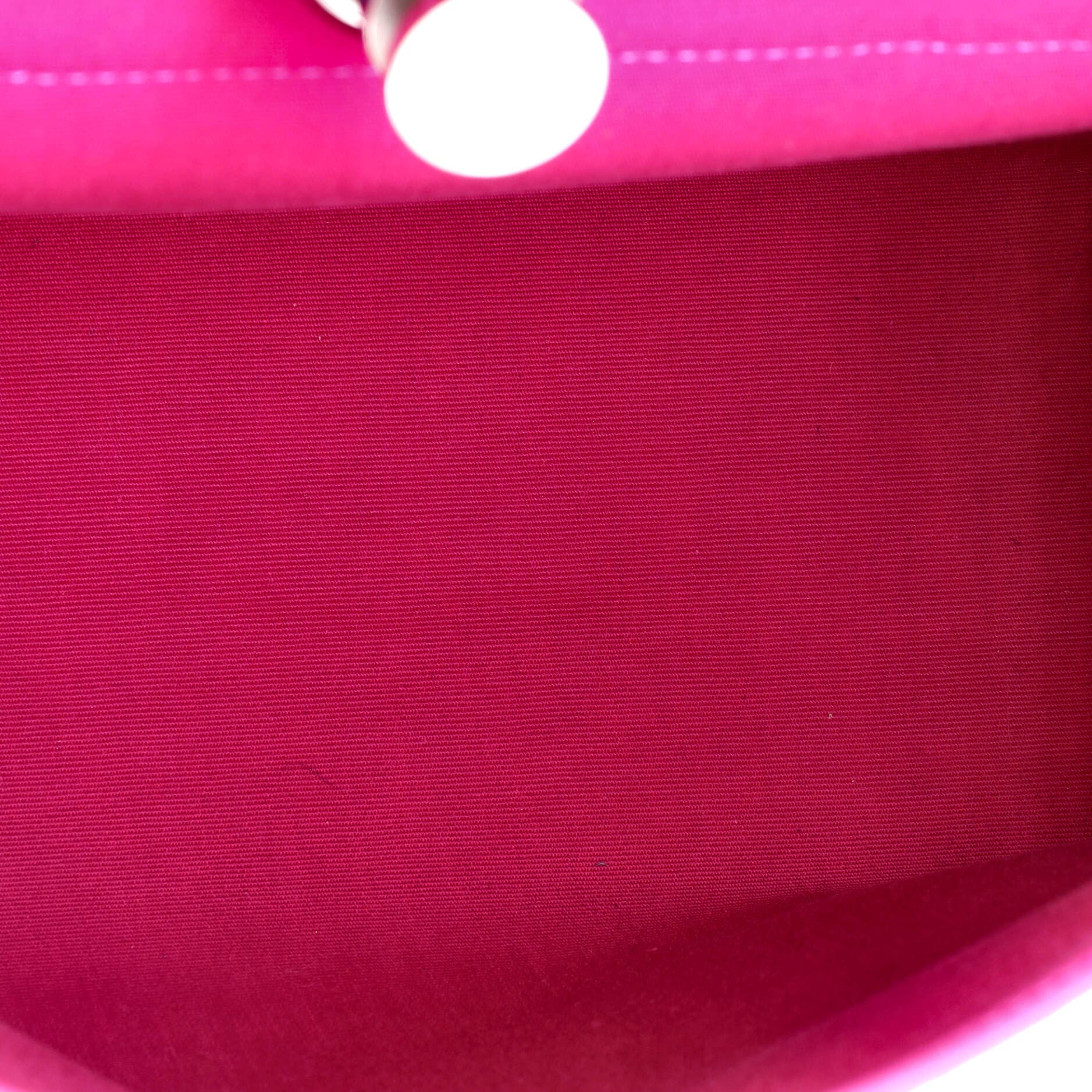 Pre-Owned Hermes Herbag Zip Leather and Toile 31, Alternate, color, Rose Pourpre