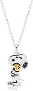 Crislu x Peanuts Snoopy Hugs Pendant Necklace
