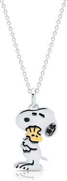 Crislu x Peanuts Snoopy Hugs Pendant Necklace