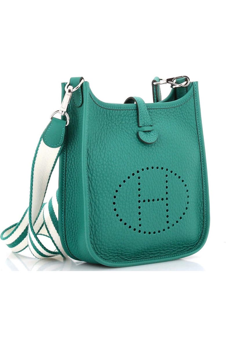 Pre-Owned Hermes Evelyne Bag Gen III Clemence TPM, Alternate, color, Vert Vertigo