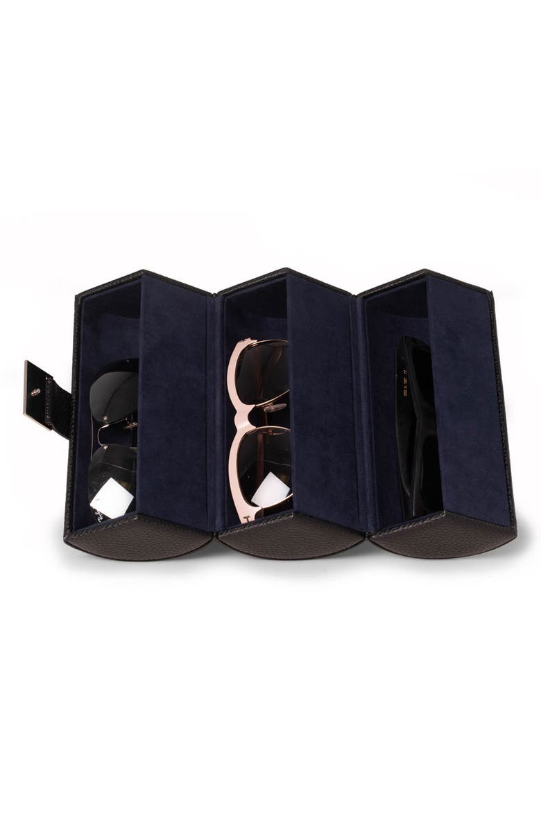 Bey-Berk Leather Travel Sunglasses Roll, Alternate, color, Multi Color