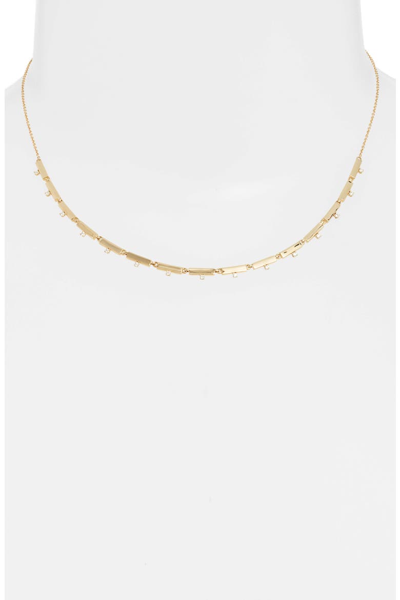 Kiera Scattered 18K Gold & Diamond Necklace (Nordstrom Exclusive), Alternate, color, YELLOW GOLD/ DIAMOND