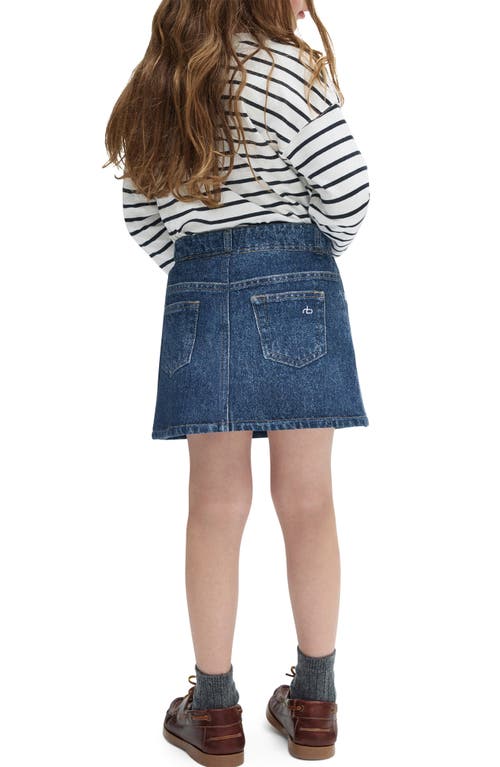 Rag & Bone Kids' Mini Miramar Trompe L'oeil Terry Cloth Skirt In Blue