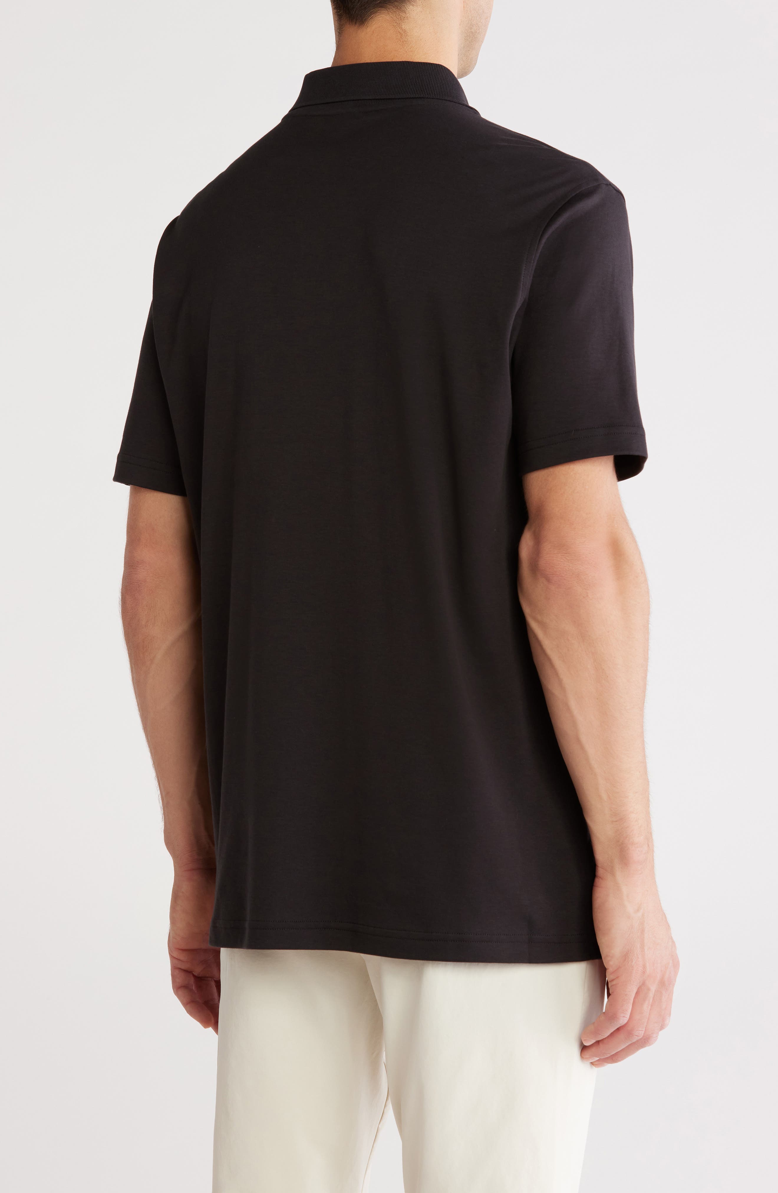 Cotton Interlock Knit Polo - image 2