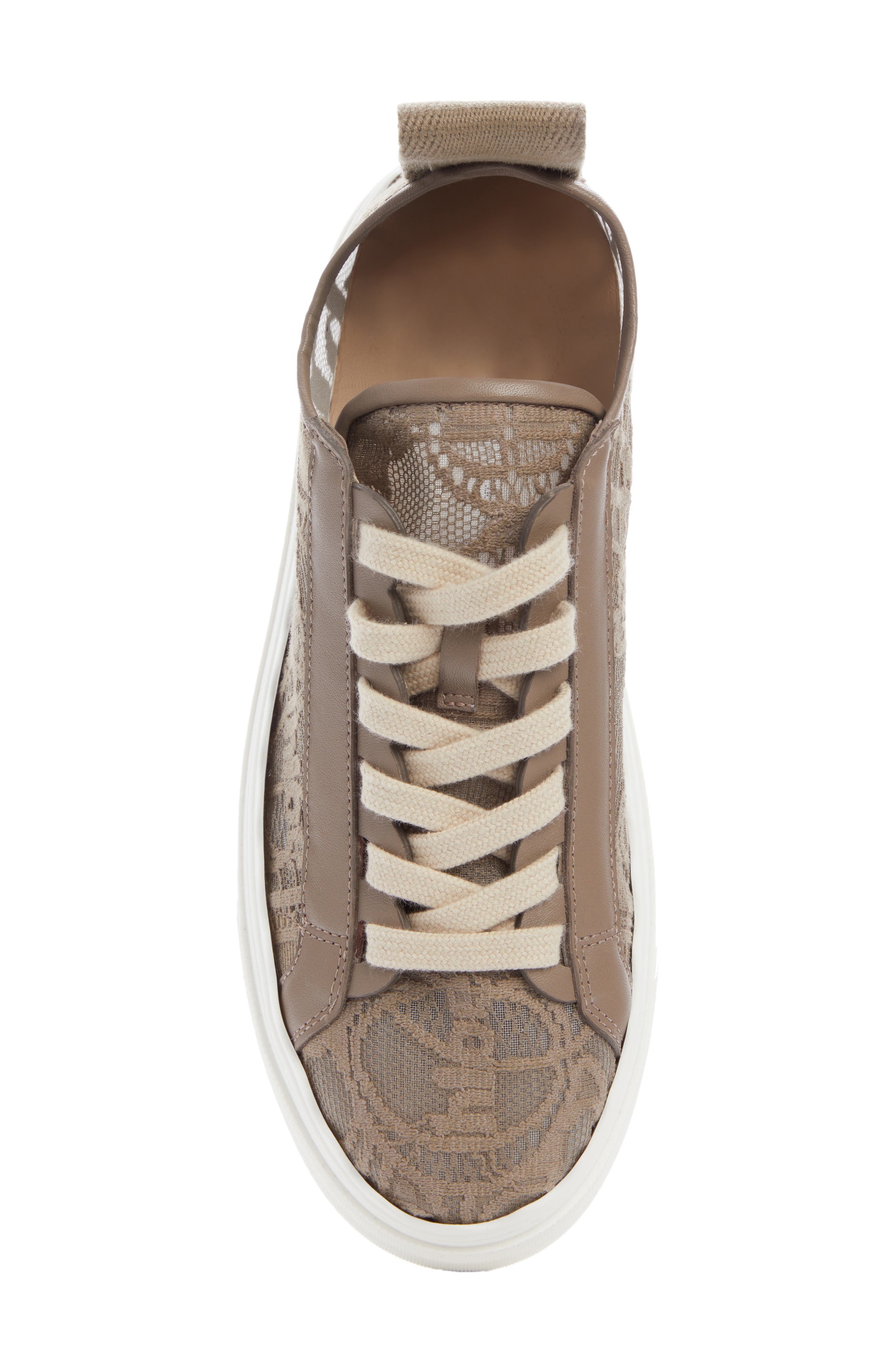 Lauren Logo Lace Platform Sneaker, Alternate, color, DARK GREIGE