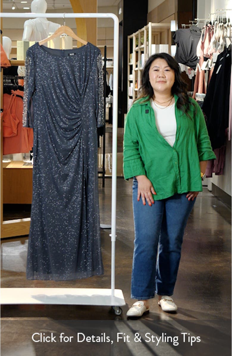 Sparkle Embellished Sleeve Gown, sales video thumbnail