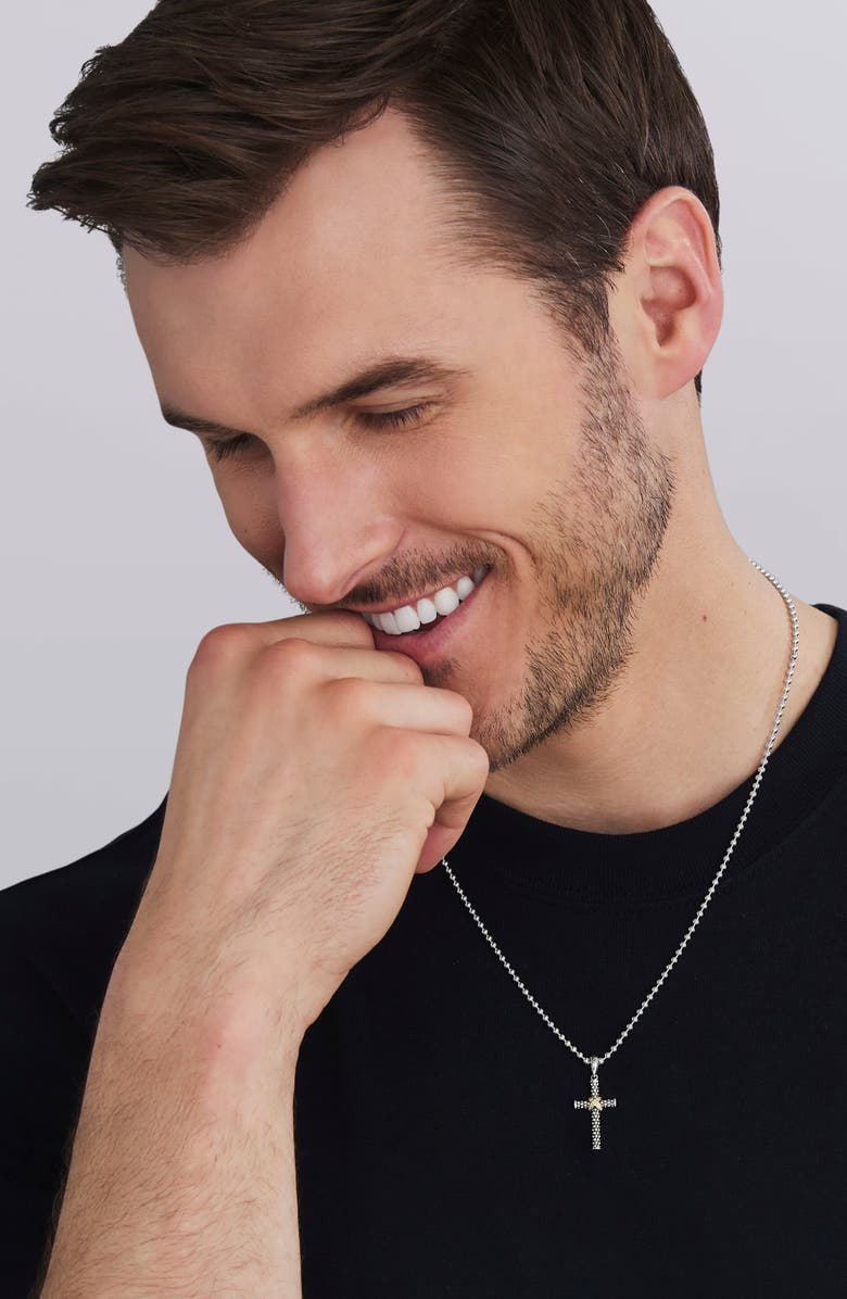 LAGOS Anthem Diamond Cross Pendant, Alternate, color, Silver