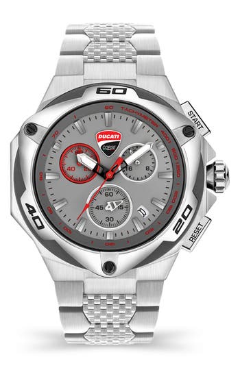 Ducati Corse Motore Chronograph Bracelet Watch, 49mm