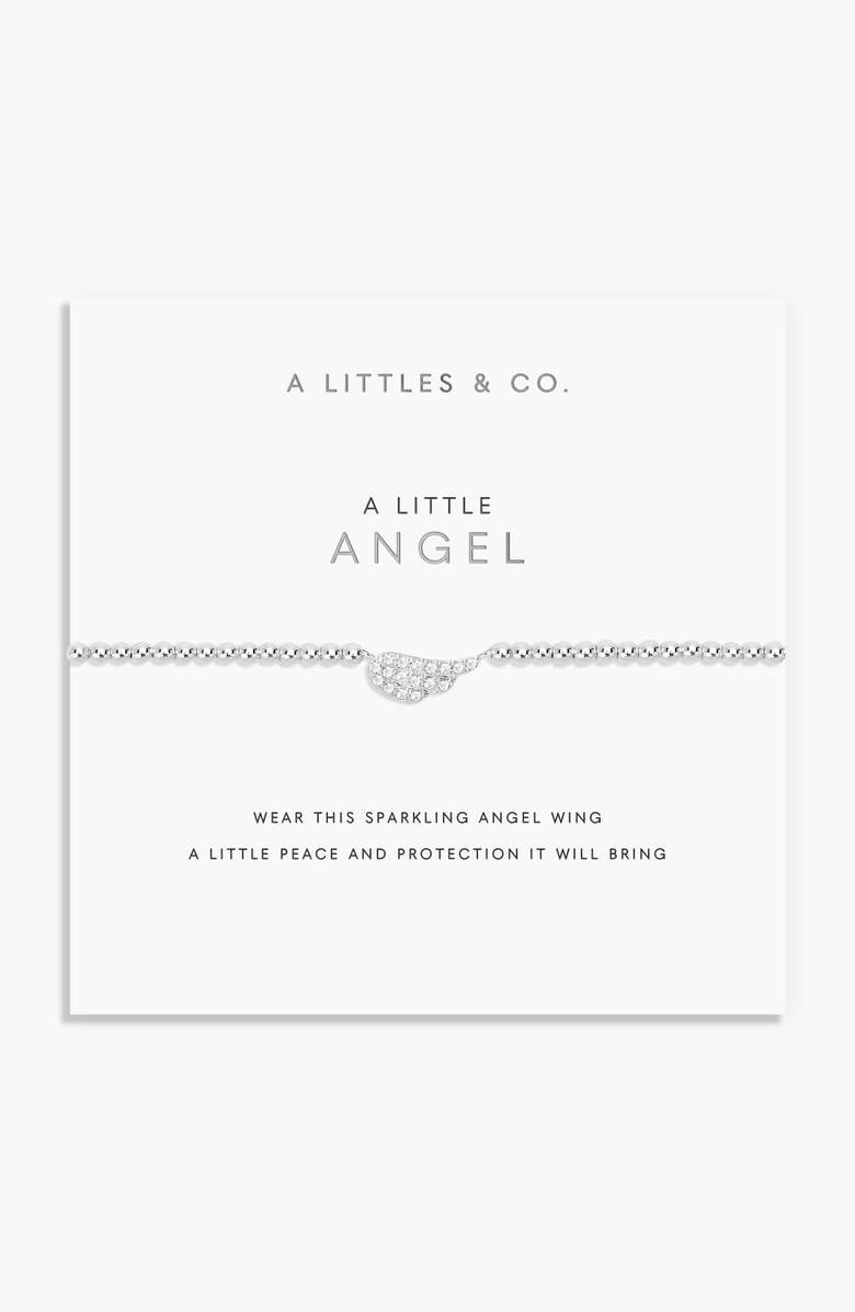 A Littles & Co A Little 'Angel' Bracelet, Alternate, color, Metallic Silver