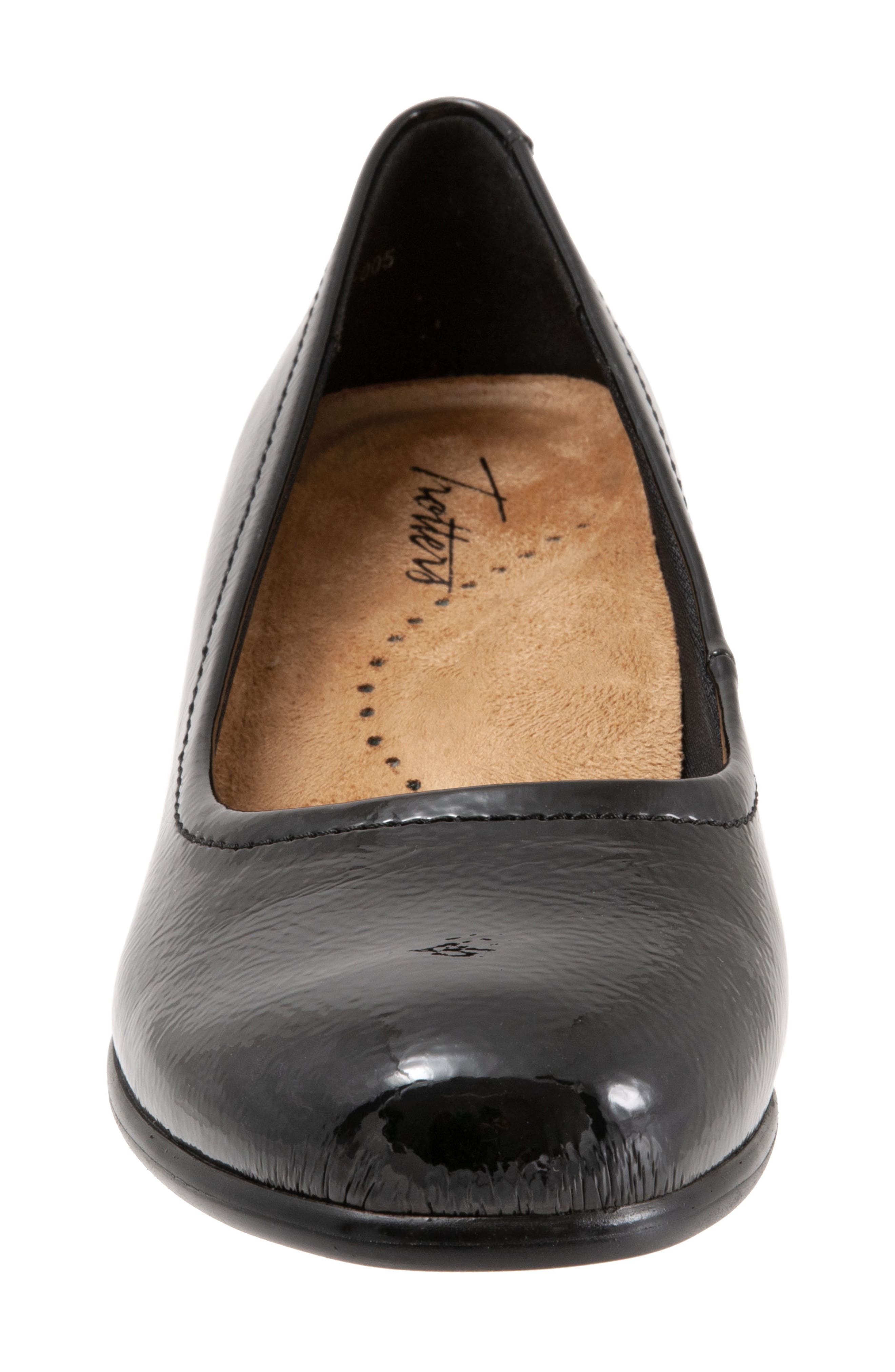 Winnie Wedge Pump, Alternate, color, BLACK FAUX PATENT LEATHER