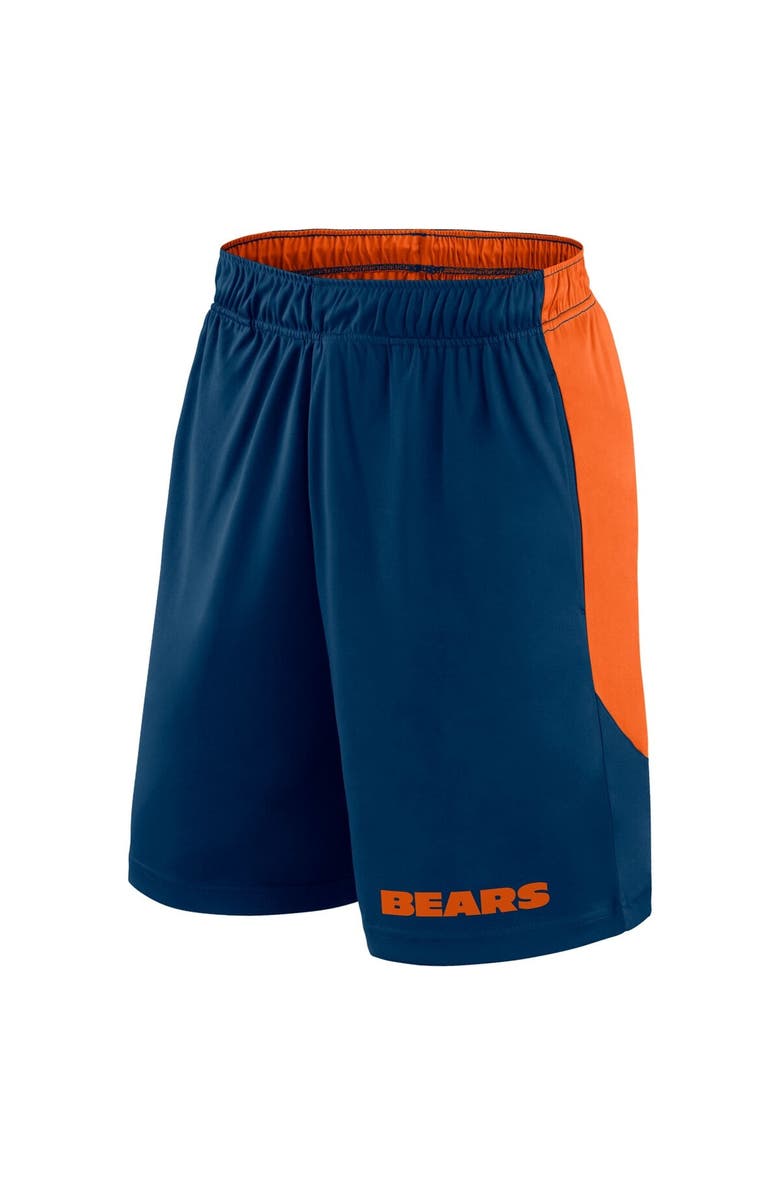 FANATICS Men's Fanatics Navy/Orange Chicago Bears Launch Shorts, Alternate, color, Navy