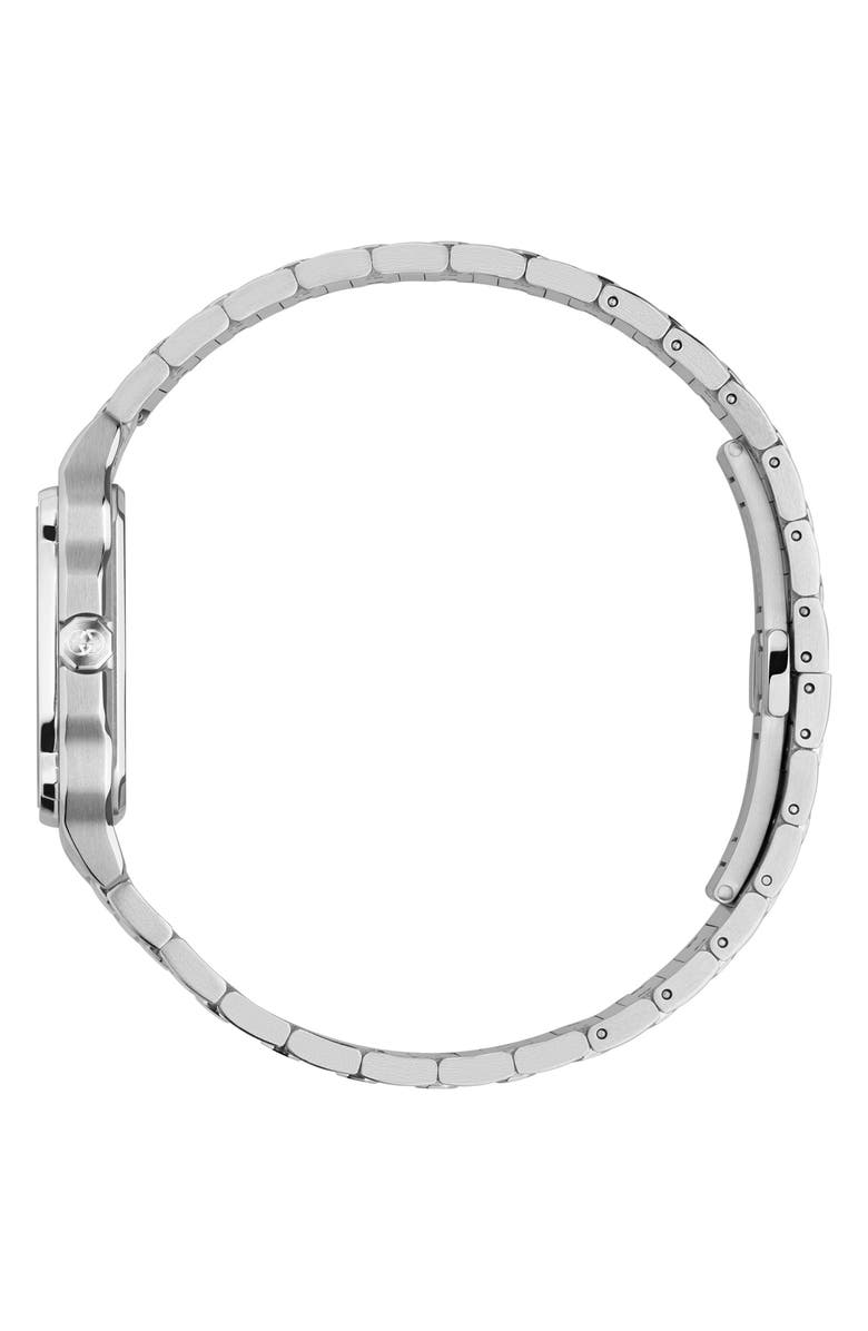 Gucci G-Flat Medium Bracelet Watch, 30mm, Alternate, color, Silver